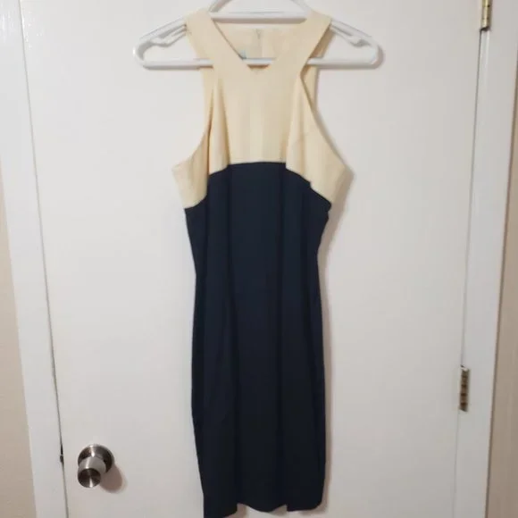 Vintage Black & Cream Dress By Jennifer Jeffries Size 4 - Picture 6 of 6